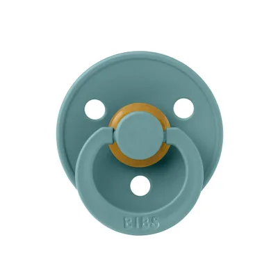 BIBS(ビブス) 天然ゴムおしゃぶり 単品 COLOUR サイズ1(0~6カ月)【日本正規品】BPAフリー アーチ形状で摩擦を軽減 胸に似た丸型ニップル 100261 Island Sea