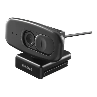 バッファロー ウェブカメラ WEBカメラ 1080P フルHD 30fps 200万画素 広角約120° マイク内蔵 シンプル BSW505MBK