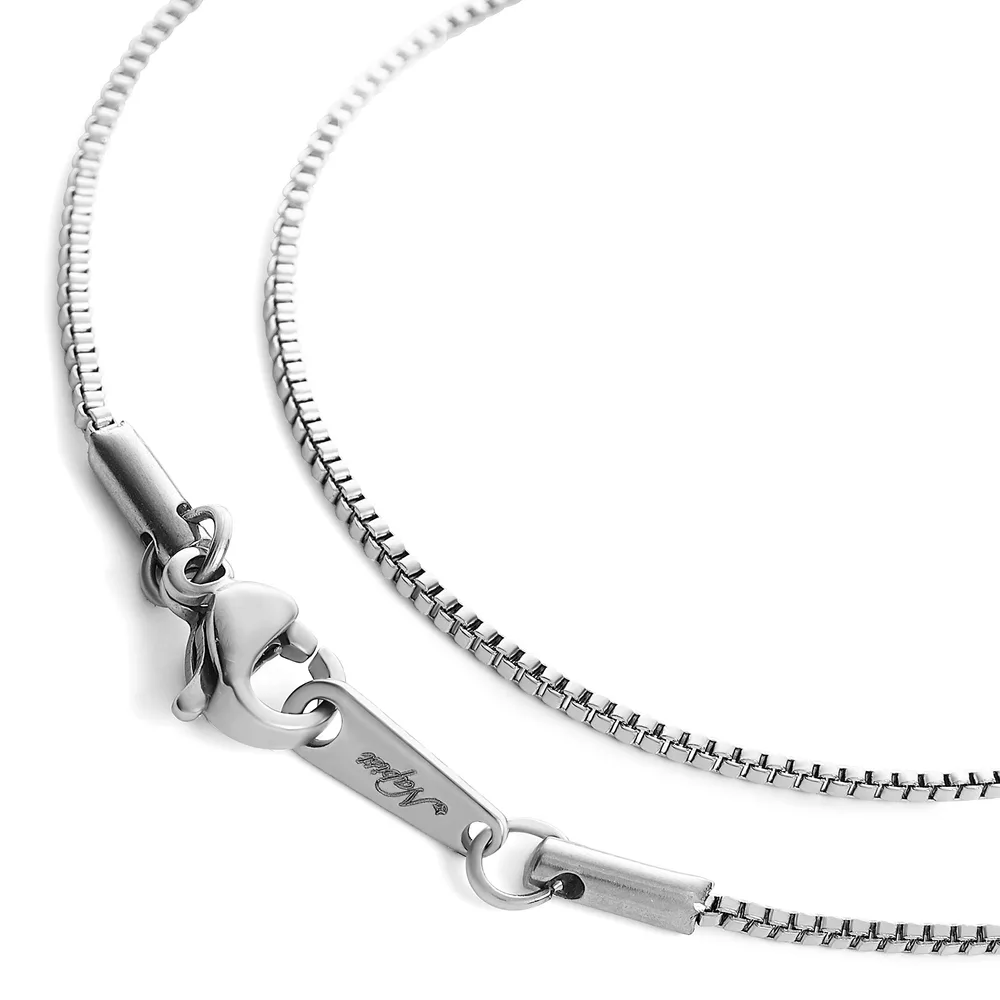 Napist ネックレス チェーン サージカルステンレス 【アレルギー対応】 ベネチアンチェーン (ボックス) シルバー NPN285 2mm 50cm