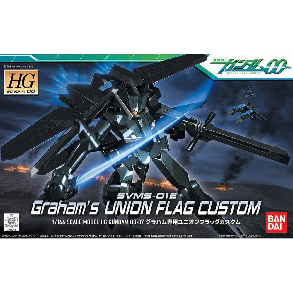 HG 機動戦士ガンダム00 グラハム専用ユニオンフラッグカスタム 1/144スケール 色分け済みプラモデル