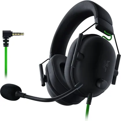 Razer BlackShark V2 X ゲーミングヘッドセット 3.5mmアナログ 7.1ch サラウンド 特許技術採用50mmドライバー 単一指向性マイク ノイズキャンセリング 高遮音性イヤーカップ 軽量240g PC PS4 PS5 Xbox Nintendo Switch 【日本正規代理店保証品】 RZ04-03240100-R3M1