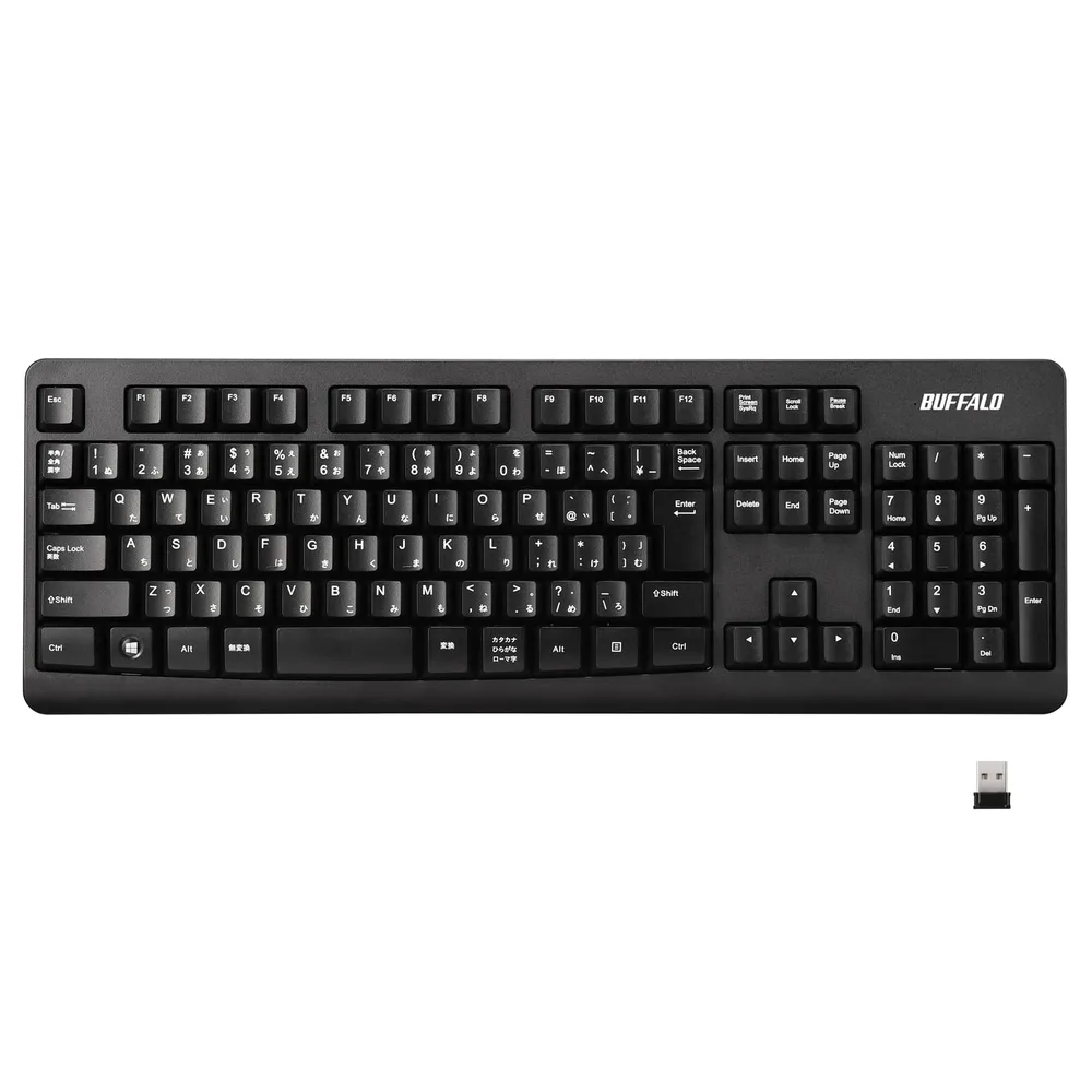 バッファロー キーボード ワイヤレス BSKBW125BK