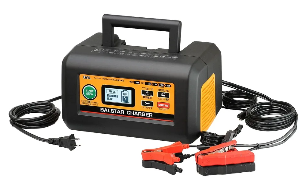 BAL(大橋産業) バッテリー 充電器 12V 24V BALSTAR CHARGER バルスターチャージャー STD AGM DEEP ISS No.2720