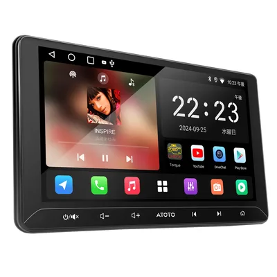 ATOTO A5L 10.1インチQLED Androidナビ 2DINディスプレイオーディオ、CarPlay&Android Auto無線・有線