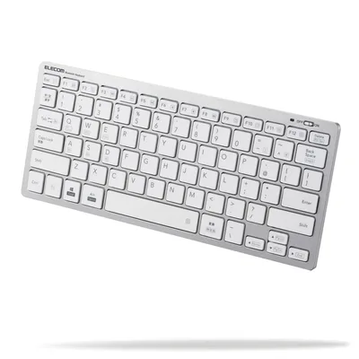 エレコム Bluetooth マルチペアリング ミニキーボード パンタグラフ式 軽量・薄型 3台同時ペアリング mac OS/iPad OS/Window OS対応 シルバー TK-FBP102SV/EC
