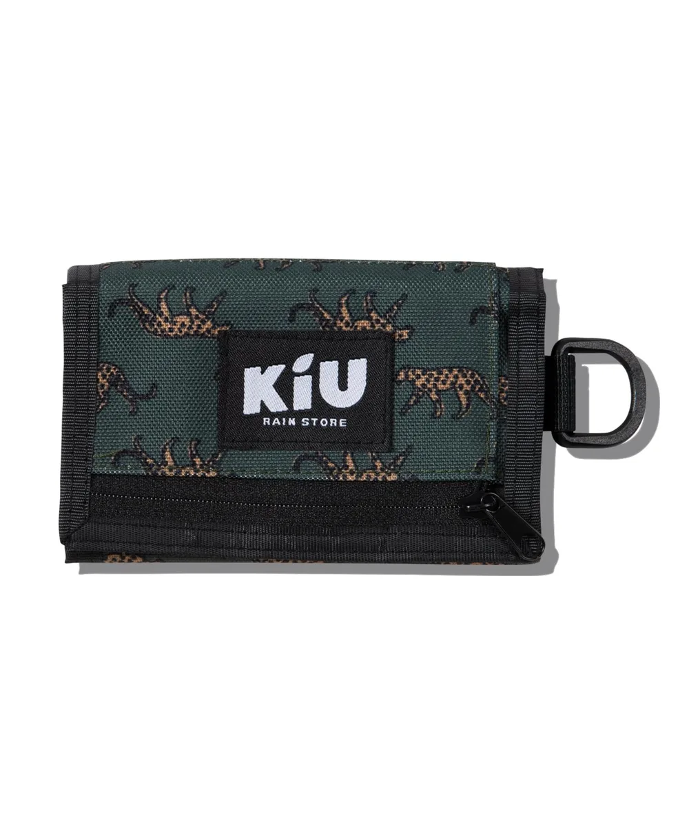 KiU キウ 財布 三つ折り はっ水 600D ウォレット タイプ-A レオパード はっ水 防汚 耐久性 K278-175