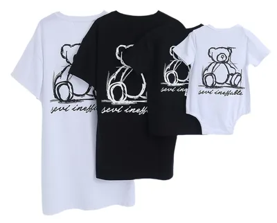 ジュタオピン 親子 ペアルック tシャツ パーカー 親子コーデ 春 夏 秋 親子 お揃い ペア トレーナー お揃い 子ども服 親子ペアルック 長袖 ワンピース 姉妹 ペアルック 兄弟 お揃い 服 家族 ペアルック 出産祝い 記念日プレゼント くま 可愛い