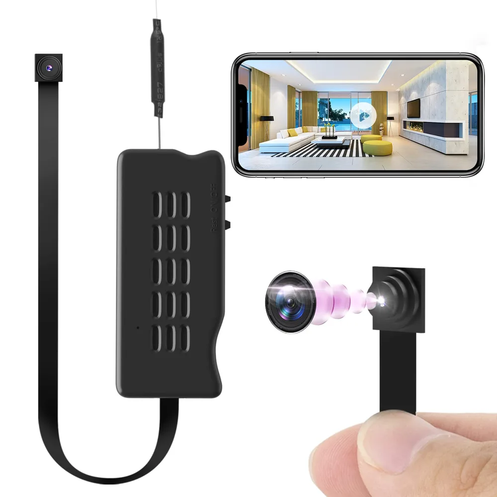 GooSpy 小型カメラ wifi 隠しカメラ スマホ 1080P 超小型 256GB対応 24時間録画 USB充電式 動体検知 上書き録画 長時間録画 iOS/Android 遠隔監視 証拠撮影 屋内/玄関/屋外 操作簡単 日本語取説 モーションのみ