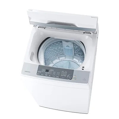 TOSHIBA(東芝) 全自動洗濯機 7kg AW-700Z2(W) ボディ幅51.5㎝ ステンレス槽 槽洗浄・槽乾燥 縦型 静音 部屋干し 保護カバー ピュアホワイト