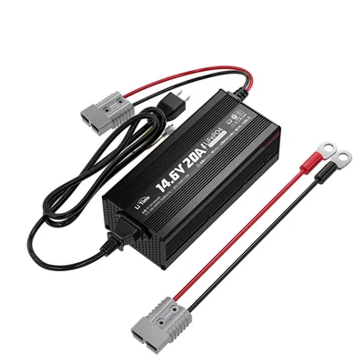 LiTime 14.6V 20A リン酸鉄リチウムイオンバッテリー専用充電器 3段階急速充電 0V活性化 サブバッテリー 車中泊 キャンピングカー
