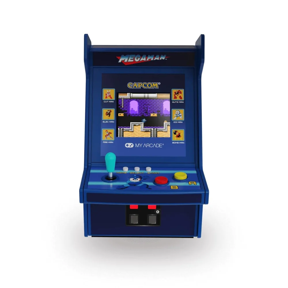 My Arcade (マイアーケード) ロックマン ミニアーケードマシン - Micro Player Pro テーブルトップアーケードマシン ポータブルハンドヘルドゲーム レトロゲーム機 ミニレトロゲームマシン 子供&大人用