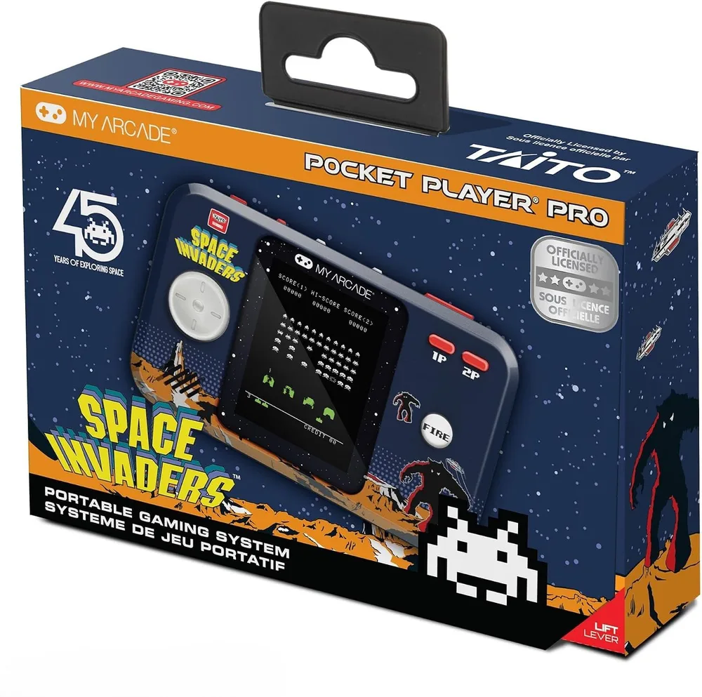 My Arcade Space Invaders Pocket Player: レトロなポータブルビデオゲーム、2.75インチカラーディスプレイ クラシック アーケード, 誕生日プレゼント | クラシックなアーケード、レトロなハンドヘルドゲーム、誕生日プレゼント。