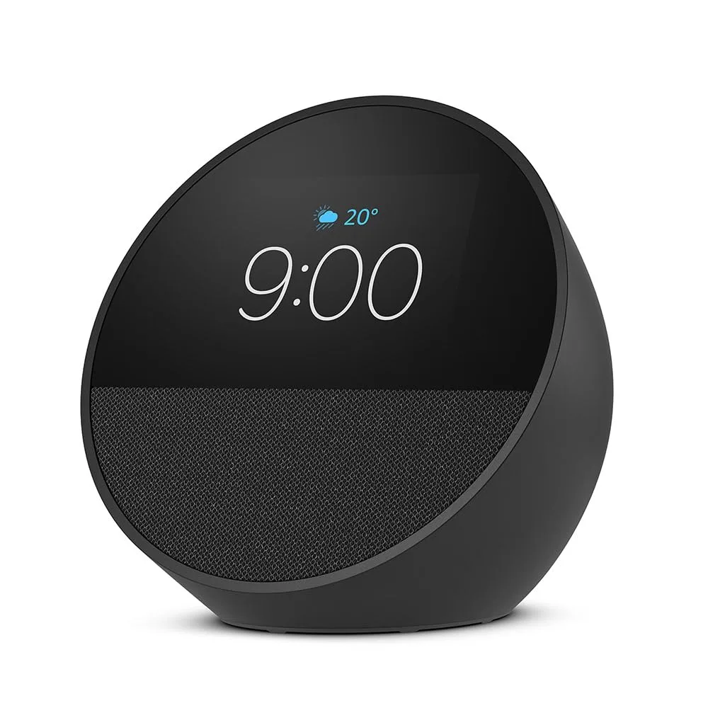 Amazon Echo Spot(2024年発売) - スマートアラームクロック with Alexa、鮮やかなサウンド | ブラック