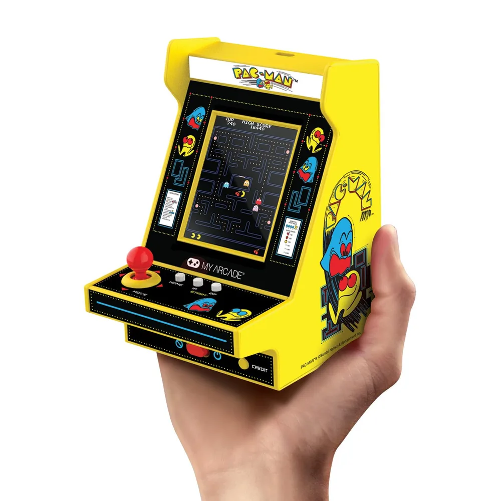 My Arcade パックマン ナノプレイヤープロ ミニアーケードマシン 4.8インチ 完全に遊べるビデオゲーム コレクター向け
