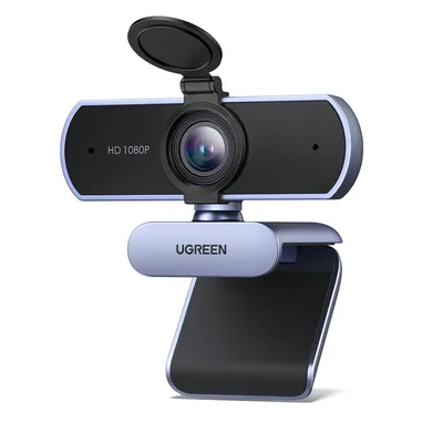 UGREEN Webカメラ FineCam Lite 1080P@30Hz 200万画素 85°超広視野角 スペースグレイ | 単焦点、マイク内蔵、自動光補正、 プラグ・プレイ、360度角度調整、配信用 在宅勤務・授業・会議用