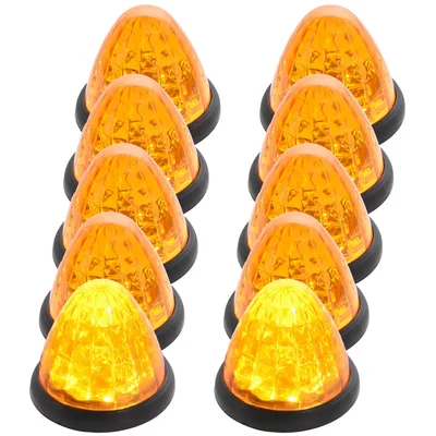 【整備士監修】 トラック サイドマーカー 24V マーカーランプ 高輝度 16LED トラックマーカーランプ IP65等級 「約50000時間の長寿命」 (イエロー)