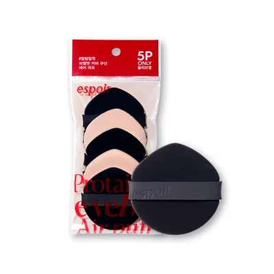 espoir ビーベルベットエアーパフ 5個入り BE VELVET AIR PUFF クッションファンデ メイク用パフ 化粧スポンジ しずく型 ふわふわ高密着 韓国コスメ エスポア公式 | クッションパフ,ファンデパフ,もちもち柔らか,密着,ナチュラルな仕上がり,クッション,リキッド,ファンデーション,韓国コスメ