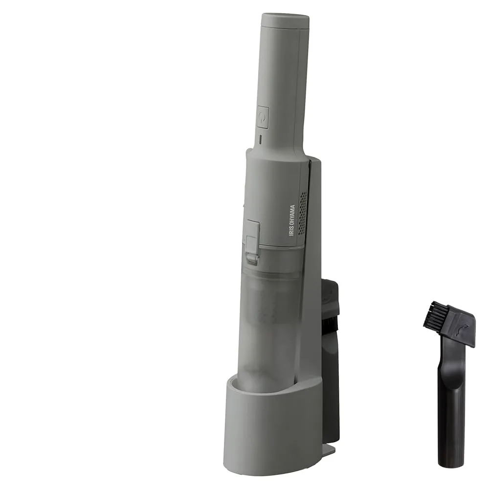 【Amazon.co.jp限定】アイリスオーヤマ 掃除機 コードレス ハンディ ハンディクリーナー 充電スタンド付き 吸引力強化 コンパクト 車用 軽量 500g 静音 AZ-HCD-21 ダークグレー