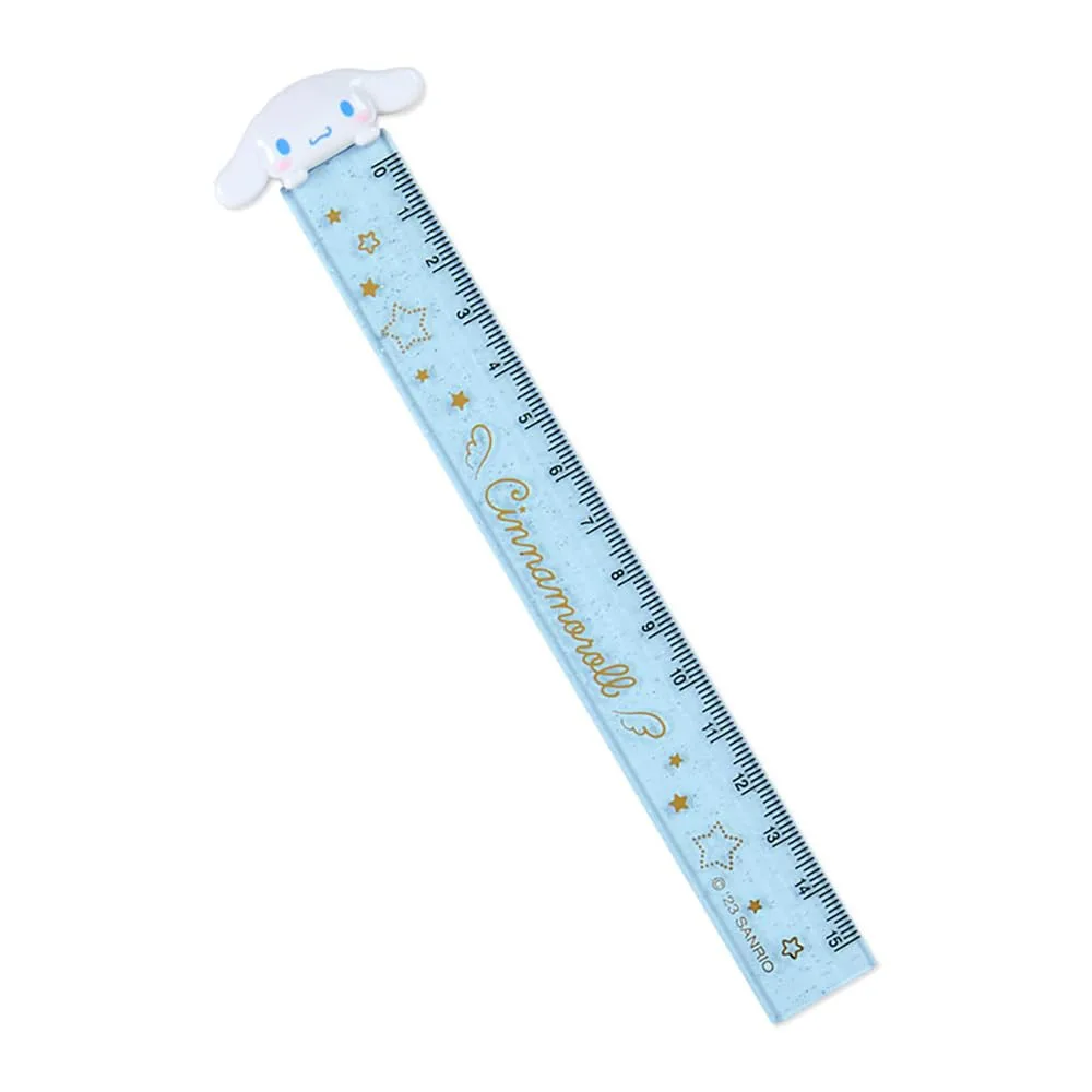サンリオ(SANRIO) サンリオ 定規 15cm シナモロール シナモン Cinnamoroll 4×0.6×18.3cm キッズ学習文具 キャラクター 502600 SANRIO