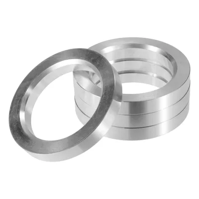 X AUTOHAUX ハブリング 75-56.1mm シルバー 4個セット スポーツカー用 軽量高強度 アルミニウム合金製