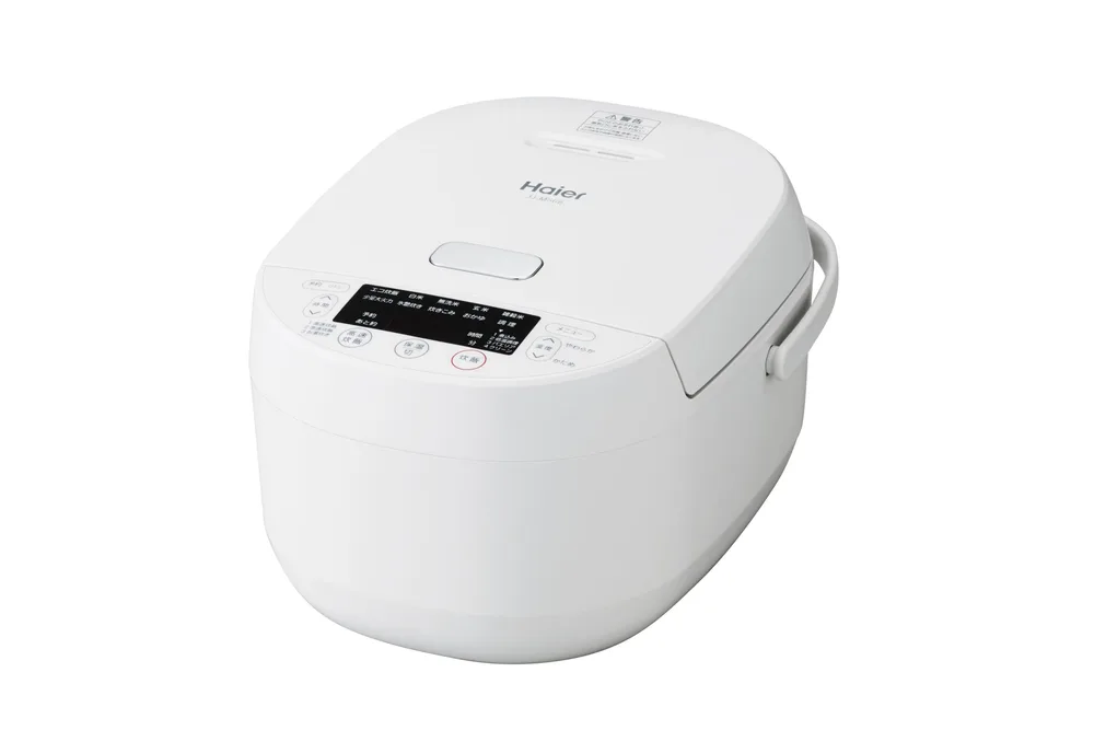 ハイアール(Haier) 炊飯器 5.5合炊き マイコン式 あつ旨炊き 低温調理 保温 予約機能 大火力680W 早炊き 炊飯メニュー12種類 ホワイト JJ-M56B(W)