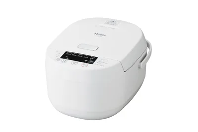 ハイアール(Haier) 炊飯器 5.5合炊き マイコン式 あつ旨炊き 低温調理 保温 予約機能 大火力680W 早炊き 炊飯メニュー12種類 ホワイト JJ-M56B(W)