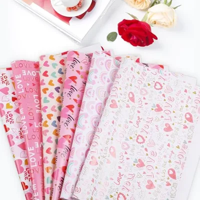 Bigqin Wrapping Paper Wrapping Paper Set Thick Large Stylish Wrapping Paper, 6 Sheets 50*70cm Set 8