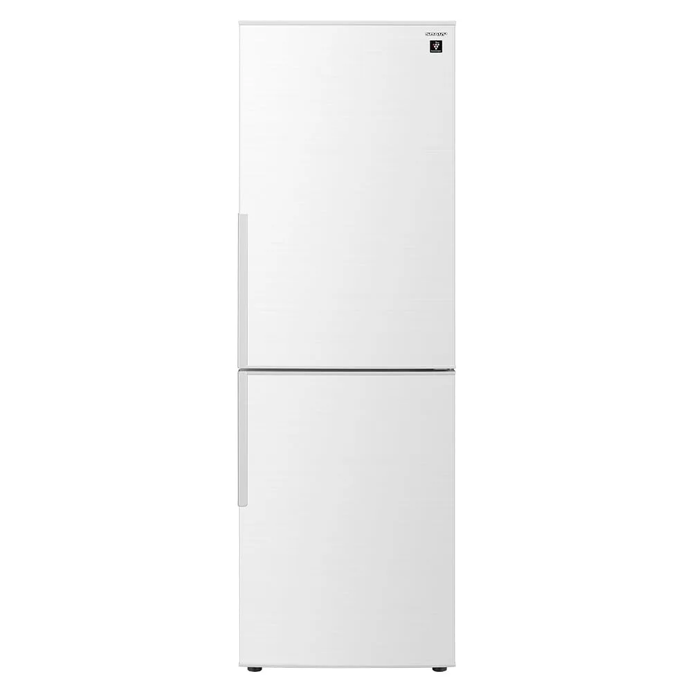 シャープ 冷蔵庫 310L 幅56cm 大容量冷凍125L(4段収納) 自動霜取り 新生活 右開き 節電モード 静音23dB 2ドア 野菜長持ち チルド室 おいそぎ冷凍 プラズマクラスター SJ-PD31K-W アコールホワイト