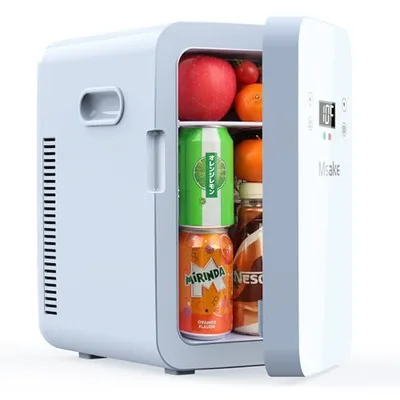 小型冷蔵庫 12.8L ミニ冷蔵庫 Msake 保温保冷両用 省エネ静音設計 0~60℃温度調節 AC/DC給電 家庭用 車中泊 キャンプ用