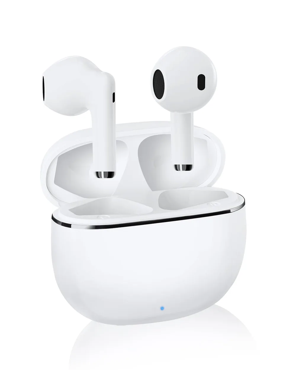 【2026年アップグレード版】AOKIMI ワイヤレスイヤホン bluetooth イヤホン V12 小型軽量 ブルートゥースHi-Fi 最大36時間再生 ぶるーとゅーす コードレス ENCノイズキャンセリング 自動ペアリング Type-C充電 マイク付き 防水 タッチ式音量調整 スポーツ/通勤/通学/WEB会議(ホワイト)