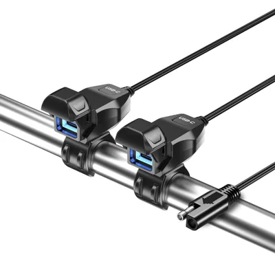 Kaedear(カエディア) バイク USB電源 防水 充電 12V 超急速充電5V 9V バイク専用 スマホ USBポート DC KDR-M3C-C