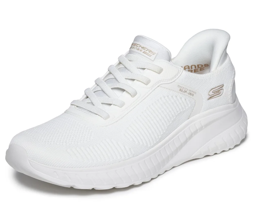 SKECHERS รองเท้าแตะผู้หญิง: Bobs Sport Squad Chaos_117497W Wide รองเท้าผ้าใบผู้หญิง