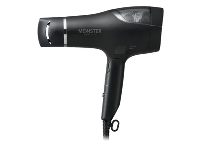 【Amazon.co.jp限定】 コイズミ ヘアドライヤー モンスター 大風量 速乾 温冷自動切替 低温風モード デジタルディスプレイ ダブルファン ブラック KHD-W905/BK