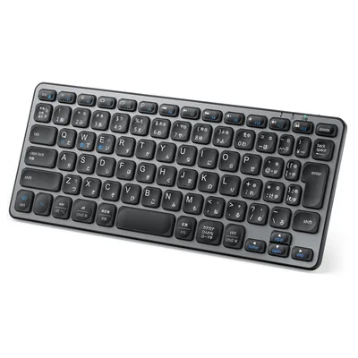 iClever ワイヤレスキーボード Bluetooth・2.4GHz JIS日本語配列 コンパクト パンタグラフ Type-C充電 DK02 | デュアルモード接続 最大3台マルチペアリング 静音パンタグラフ Windows・Mac・iPad・iPhone・Android対応