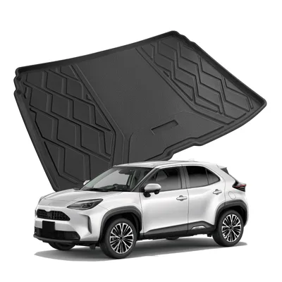 SKTU ラゲッジマット 「トヨタ ヤリスクロス 専用」トランクマット 一体型 防水シート 荷室マット TPE素材 防キズ 防水 防汚 滑り止め 多用途 ブラック