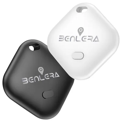 Benlera エアタグ 紛失防止タグ スマートトラッカー【業界最小型&GPS全球超強信号】 airタグ 追跡タグ gps 小型 バレない スマートタグ 長寿命 電池交換可能 忘れ物防止 鍵/財布/車両追跡 盗難対策(Apple「探す」のみ対応 )IOS専用 技適認証 MFI認証済み 日本語説明書 2セット