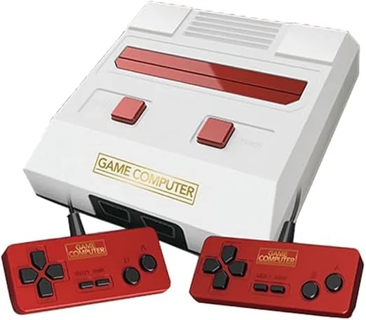 CLASSICAL ゲームコンピュータ ファミコン 3 互換機 2P対応 ゲーム 本体 内蔵 約13.8×13.8×3.7cm (ホワイト)
