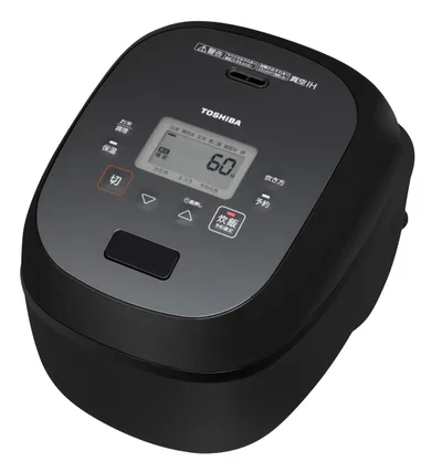 TOSHIBA(東芝) 炊飯器 炎匠炊き 5.5合 RC-10RWA(K) グランブラック 真空IH rice cooker 日本製 真空ひたし 早炊き 真空保温白米40時間 お手入れ簡単