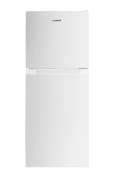 COMFEE' 冷蔵庫 132L 幅47cm 大容量 急冷モード 耐熱天板 省エネ コンパクト スリム 小型 右開き 2ドア 一人暮らし RCT128WH1JP(E) 2025モデル ホワイト