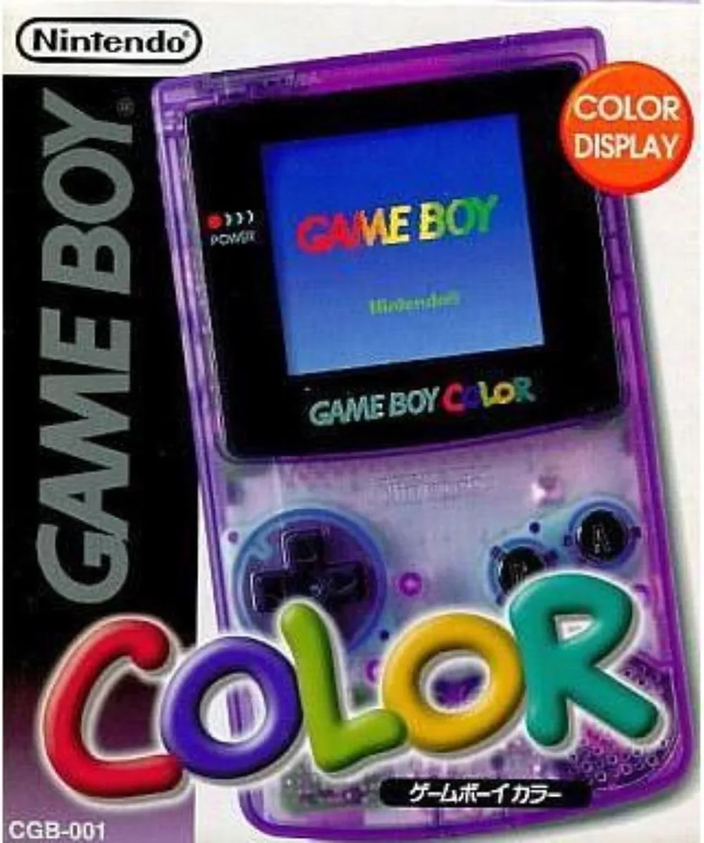 【整備済み品】 任天堂 Nintendo ゲームボーイ カラー クリアパープル 画面交換済み GAMEBOY COLOR 【メーカー生産終了】