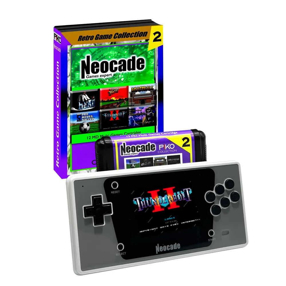 ポータブル ハンドヘル ドゲーム機 30pfs セガメガドライブ用 SEGA Genesis Mega Drive用 レトロ ポケット携帯ゲーム機 NES18タイトル収録 12 in 1 Mega Drive ゲーム カートリッジ付き 3.5インチLCDスクリーン【英語版】 - 白