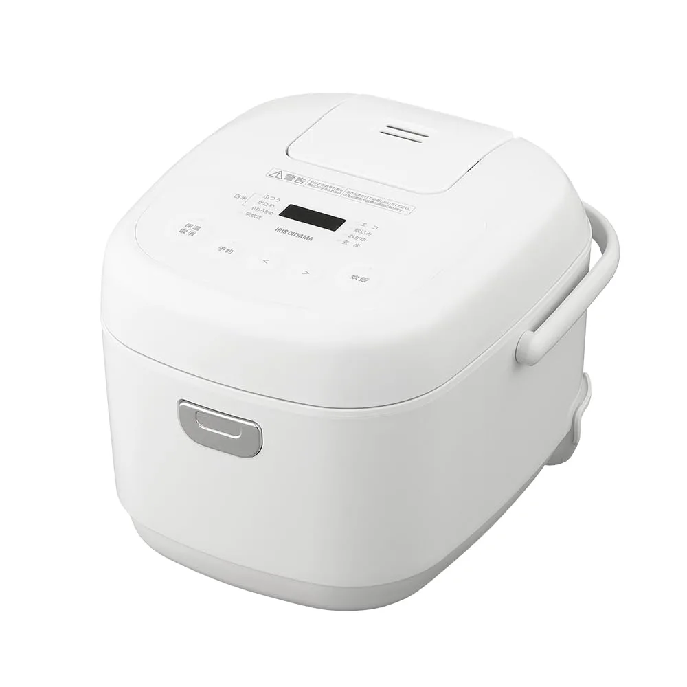 アイリスオーヤマ マイコン炊飯器 5.5合 一人暮らし 9種ヘルシーメニュー 自動メニュー搭載 銘柄炊き分け 軽量カップ付き RC-BMA50-W ホワイト
