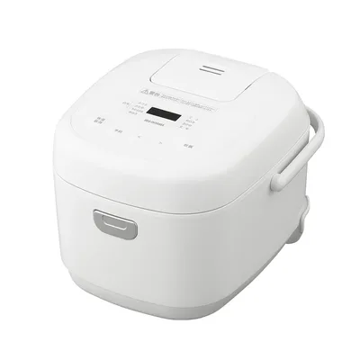 アイリスオーヤマ マイコン炊飯器 5.5合 一人暮らし 9種ヘルシーメニュー 自動メニュー搭載 銘柄炊き分け 軽量カップ付き RC-BMA50-W ホワイト