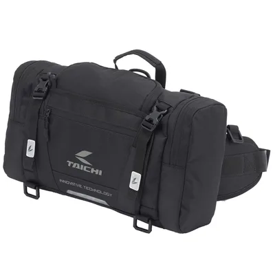 RSタイチ(RS TAICHI) バイク ボディバッグ ウエストバッグ ウエストポーチ 防水 大容量 ツーリング レインカバー付属 ヒップバッグ(L) RSB291