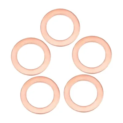 オイルドレンプラグガスケット コンプレッションワッシャー シーリングリング オイル交換用 外径16mm 内径10mm厚さ1.5mm (銅, M10*16)
