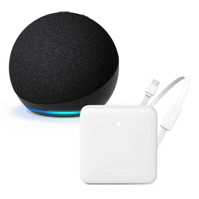 【セット買い】Echo Dot (第5世代) チャコール + SwitchBot スマートリモコン Hub Mini (温湿度センサー搭載・Matter対応版)
