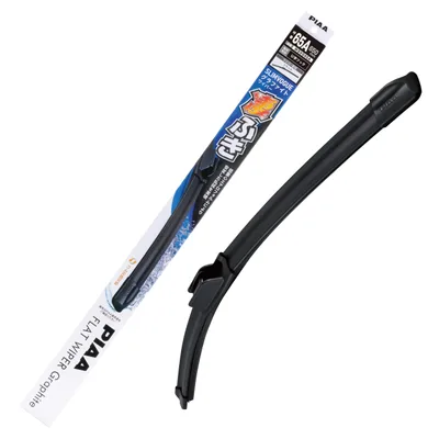 PIAA(ピア) ワイパーブレード 650mm 凄ふき 【SLIMVOGUE(スリムヴォーグ)】 グラファイトワイパー グラファイトコーティングゴム 替えゴム交換可能 1本入 呼番65A WSVG65A