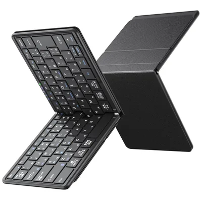 【2026革新版】Omikamo キーボード ワイヤレス 折りたたみ式 JIS標準日本語配列 ipad/iphone キーボード | Bluetooth マルチペアリング iOS/Mac/Windows/Android/Google対応 フルサイズ パンタグラフ Type-C充電式 コンパクト 薄型 軽量 持ち運びやすい ビジネス/出張/旅行/勉強/学生 ブラック