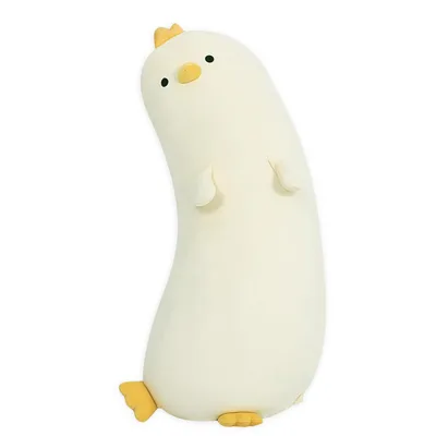 抱き枕 クッション ぬいぐるみ 可愛い だきまくら もちもち ふわふわ 横向き寝 大きい全長約80CM 洗えるカバー | 大きめ 動物 かわいい (ベージュ, M)
