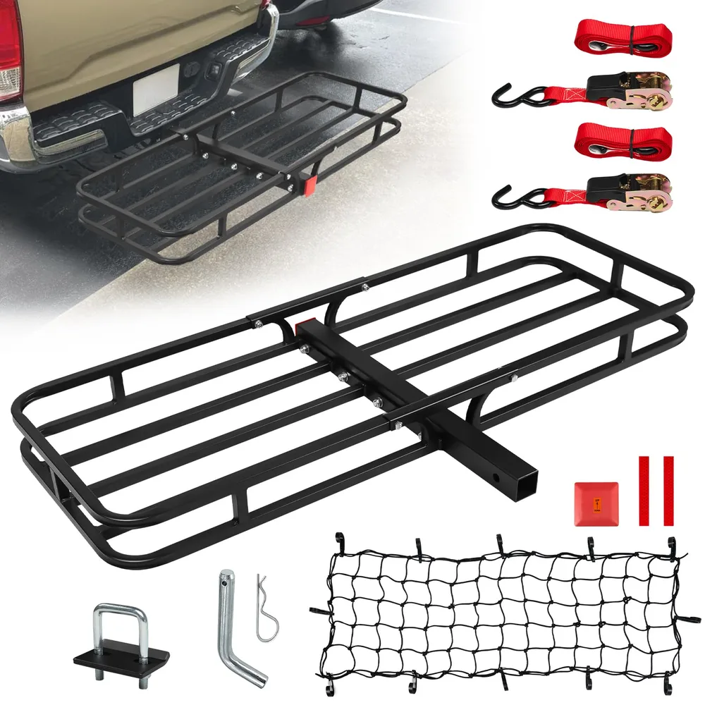ヒッチキャリアカーゴ 2インチ/50.8mm対応 耐荷重226.8kg スチール製